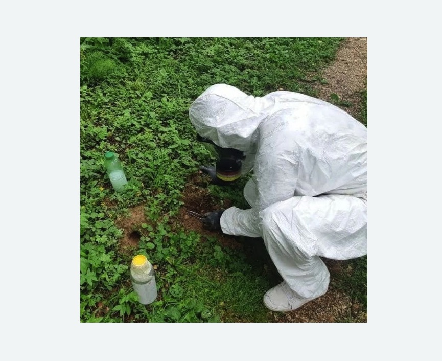 уничтожение кротов на участке в Калининске